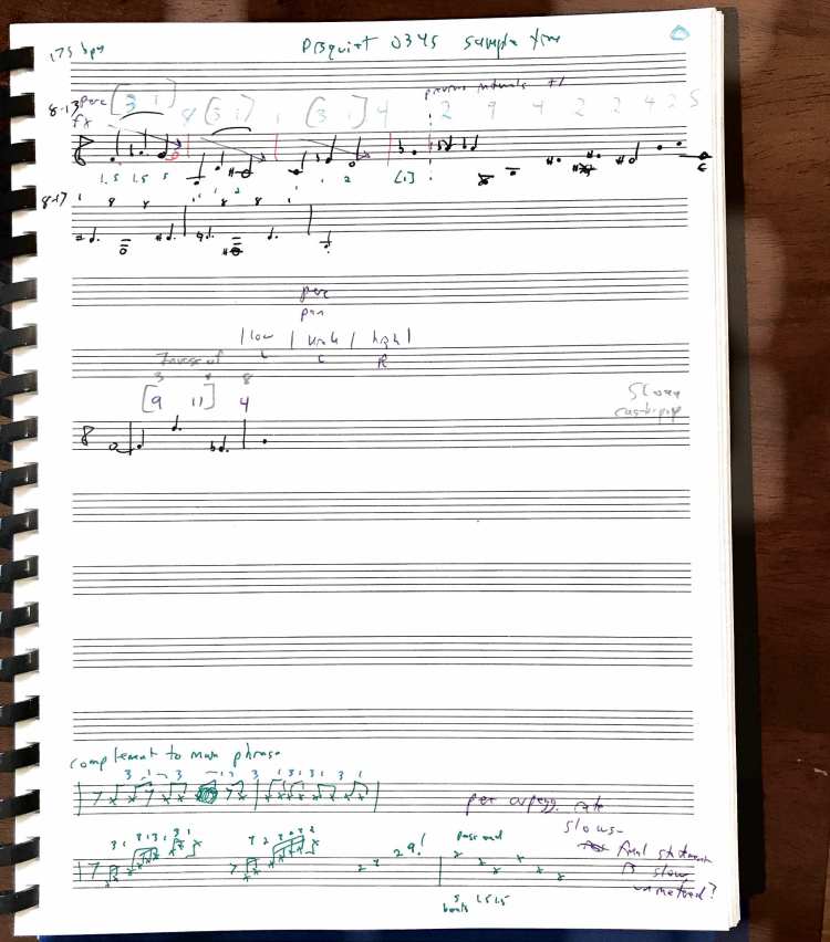 sampletime scrawled score